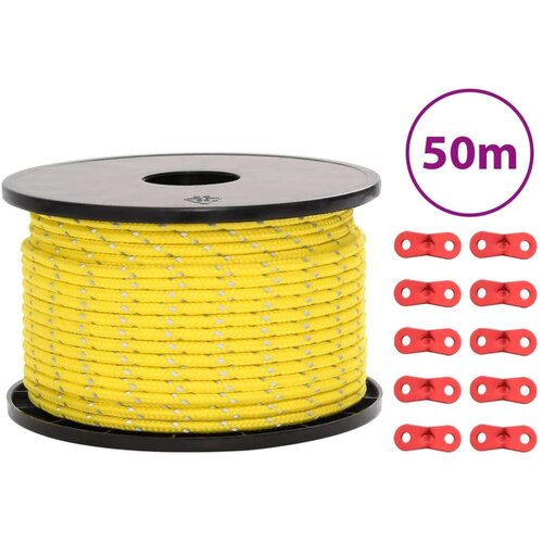  Uže za šator s reflektirajućim prugama i ključevima 50 m 5 mm Cijene