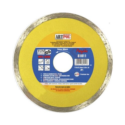 ARTPOL diamond disc 230 x 22,2 mm full /ar, (21101497) Cene