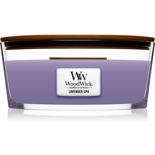 WoodWick Lavender Spa mirisna svijeća s drvenim fitiljem (hearthwick) 453 g Slike