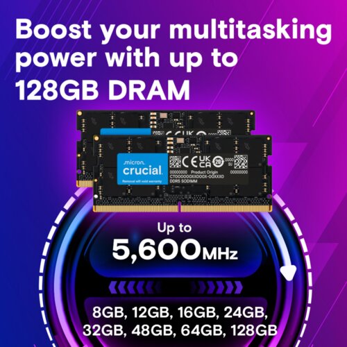 Crucial DDR5-5600 24GB SODIMM CL46 (16Gbit) Slike