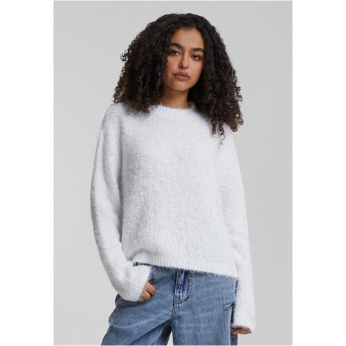Urban Classics Women's sweater Feather Mock Neck white Cene
