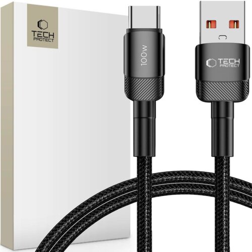 TECH-PROTECT ULTRABOOST EVO TYPE-C KABEL 100W/5A 100CM ČRN, (21980635) Cene
