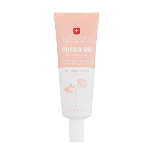 Erborian Super BB Covering Care-Cream SPF20 bb krema s punim prekrivanjem za problematičnu kožu 40 ml Nijansa clair Slike