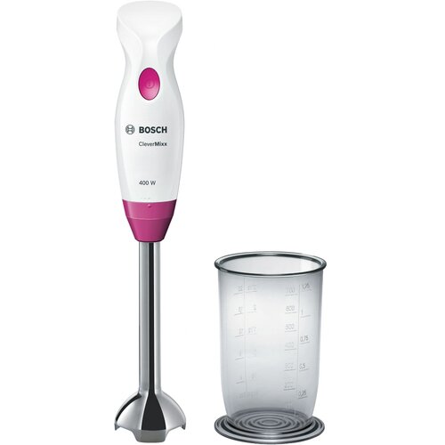Bosch &amp;Scaron;tapni mikser MSM2410PW 400 W s posudom za miksanje bijela, ljubičasta Slike