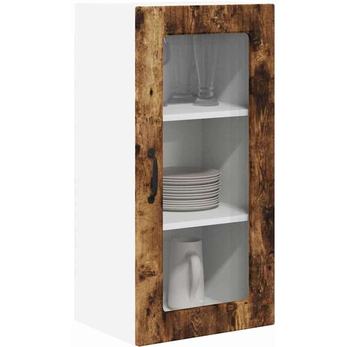  Zidni kuhinjski ormarić 2 pcs Dimljeni hrast 40 x 31 x 80 cm Slike