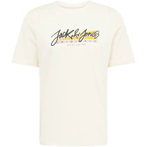 Jack & Jones Majica 'TAMPA' boja pijeska / žuta / svijetloroza / crna
