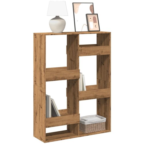 VidaXL Knjižna omara artisan hrast 100x33x135 cm inženirski les Slike