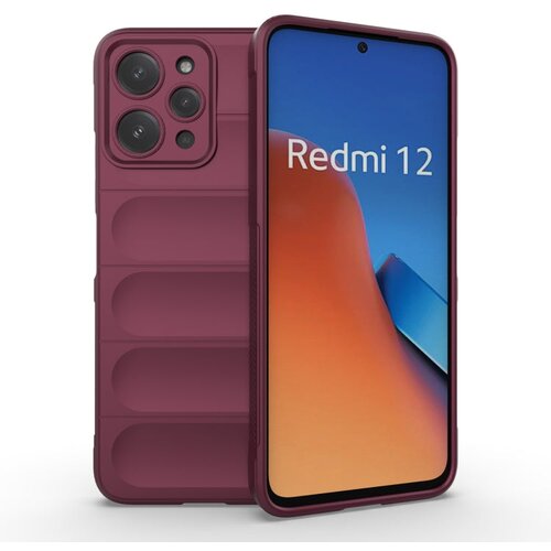  Eleganten Wave ovitek za Xiaomi Redmi 12 4G, Burgundy Cene