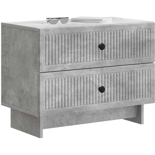  Noćni ormar Betonska siva 62 x 34,5 x 47,5 cm Konstruirano drvo Slike