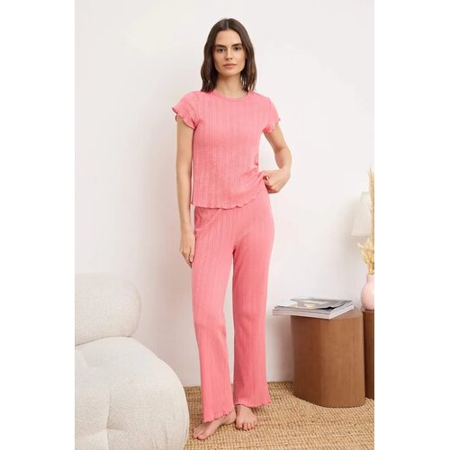 TRENDYOLMILLA dečiji set pidžama Thmss26Pt00012, roze-roze Cene