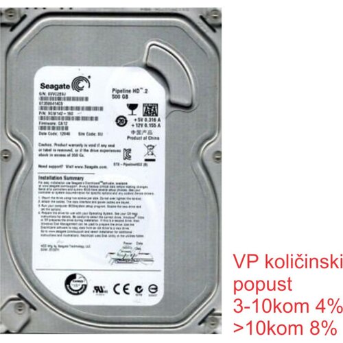 Seagate HDD 3.5 ** 500GB ST3500414CS 5900RPM 16MB SLIM SATA Slike