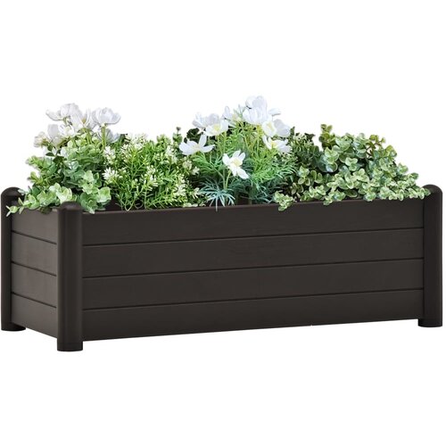 vidaXL Povišena vrtna gredica PP antracit 100 x 43 x 35 cm Cijene