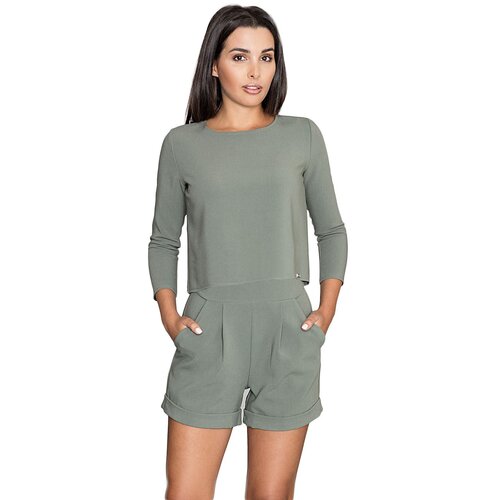Figl Woman's Jumpsuit M445 Olive Cene
