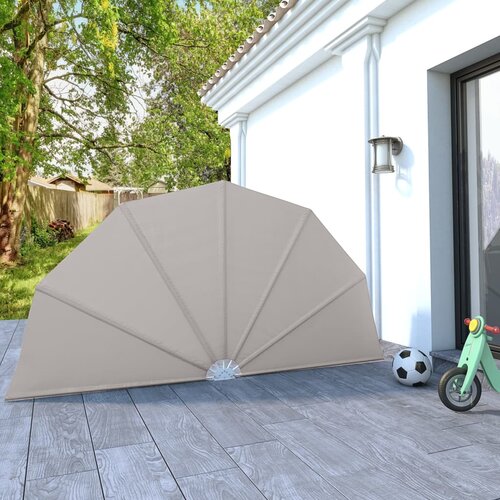 vidaXL Zložljivo stransko platno za teraso krem 160 cm Cene