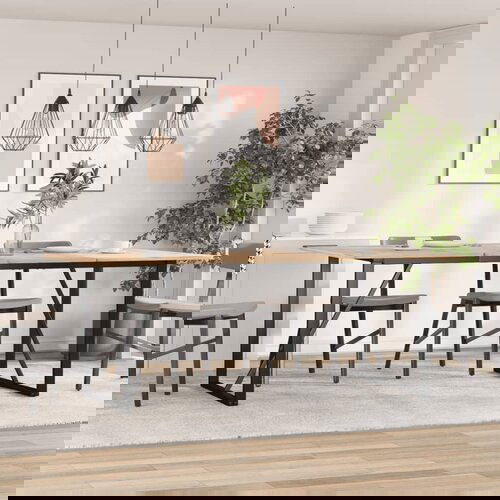 VidaXL Noge za blagovaonski stol O-oblika 160x80x73cm lijevano željezo Slike