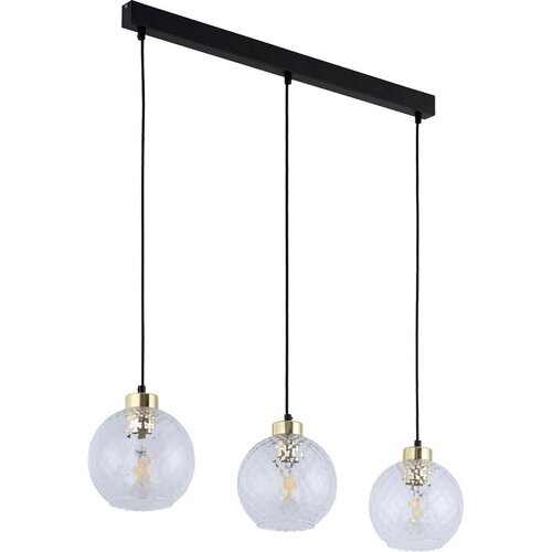 Luster na sajli DEVON 3xE27/15W/230V crna/prozirna Cene