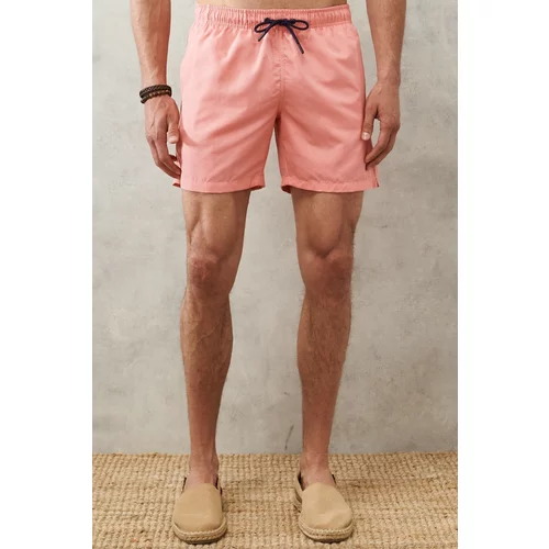 Altinyildiz classics Men's Pink Standard Fit Quick Dry Swimwear Marine Shorts.