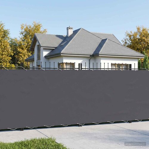  Zaslon za privatnost na balkonu 150 x 400 cm Polyester Antracit Cene