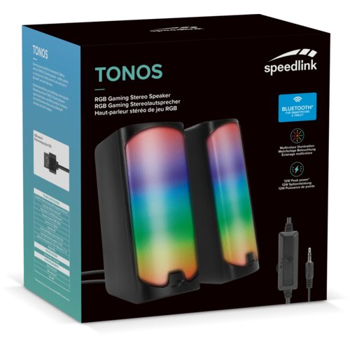 Speedlink Zvučnik Tonos, RGB, Bluetooth, crni Cijene