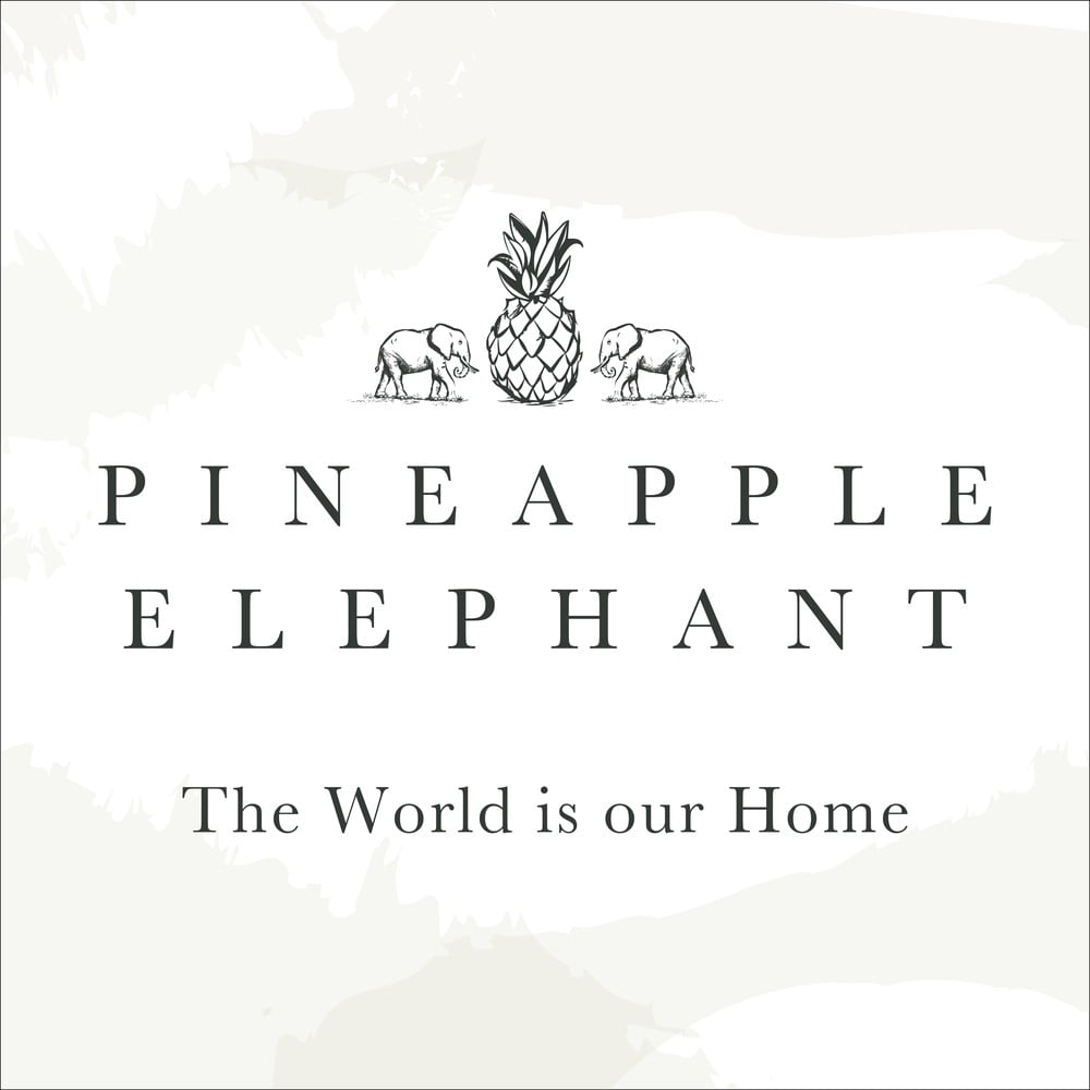 Pineapple Elephant Prosojna zavesa v barvi terakote 140x183 cm Zanzibar Stripe &amp;ndash; Slike