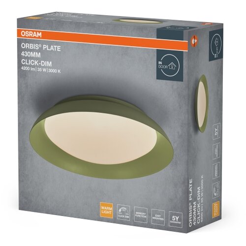 Osram LED prigu&amp;scaron;iva plafonska lampa PLATE LED/35W/230V pr. 43 cm zelena Slike
