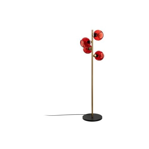 Opviq Podna lampa Benek-15-14541, 36x36x135 cm, IP20, Zlatno-crvena boja Slike