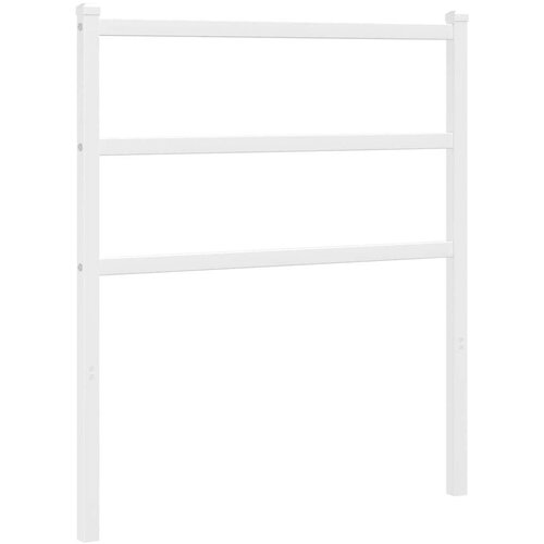  Metalno uzglavlje bijelo 75 cm Slike
