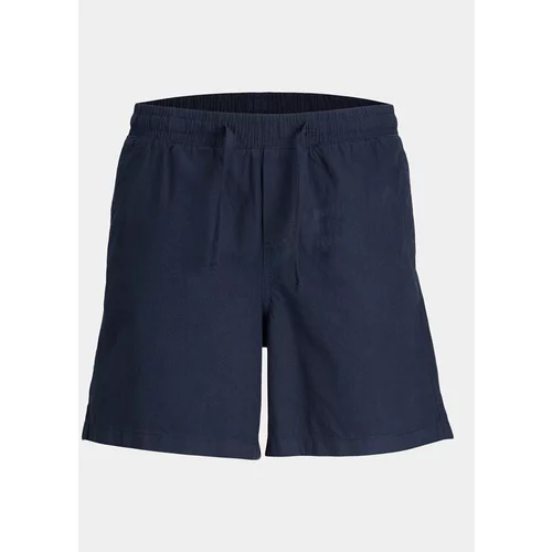 Jack & Jones Kratke hlače iz tkanine 12258277 Mornarsko modra Regular Fit