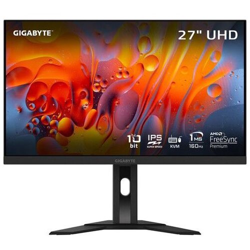 Gigabyte 27" monitor M27UA27",UHD,IPS,1ms,160Hz,400cd,2xHDMI,DP,4xUSB,1xUSB-C,-height Cijene