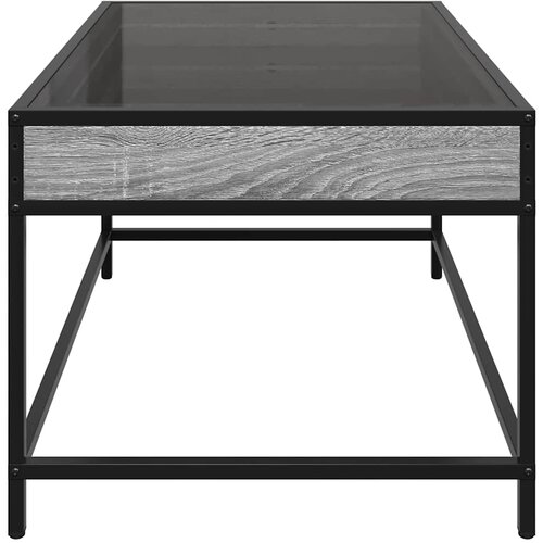  Stolić s beskonačnim LED svjetlima boja hrasta 70x50x41 cm Slike