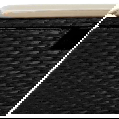 vidaXL 2-dijelni set vrtnih sofa s jastucima crni od poliratana bagrem Cene