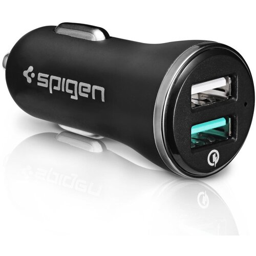 Spigen F27QC QC3.0 AVTO POLNILEC ZA TELEFONE Z 2 VHODOM, VISOKA MOČ, (5000310918) Slike