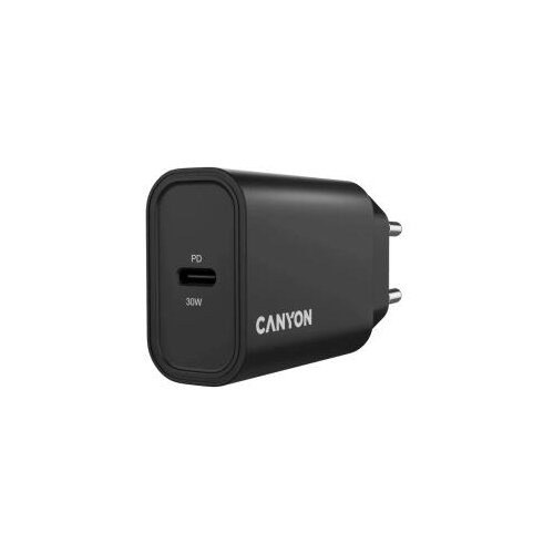 Canyon charger OnCharge 30CL Max Power 30W 1xPD EU Black ( CNE-CHA30CLB ) Slike