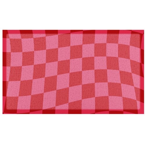 Artsy Doormats Predpražnik iz reciklirane plastike 40x70 cm Wavy Checkerboard &amp;ndash; Slike