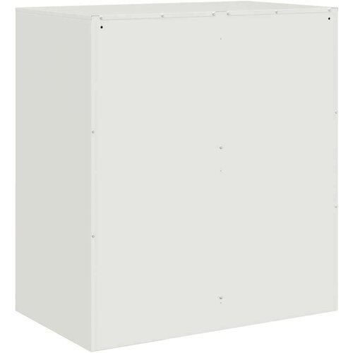 VidaXL Komoda bela 67x39x73 cm jeklo Slike