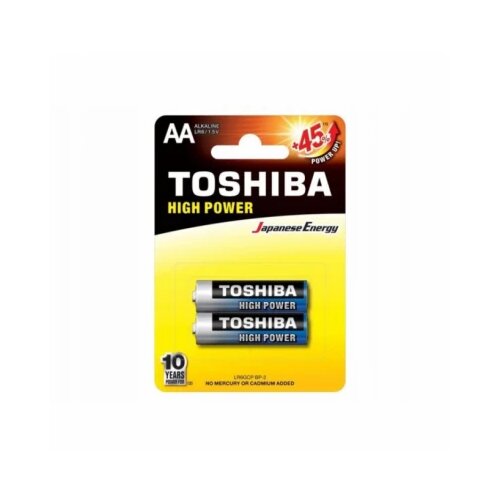 Toshiba HIGH POWER ALKALNA BATERIJA LR6 BP 2/1 (1100015088) Slike