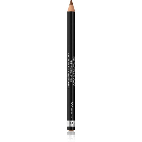 Rimmel London brow this way professional pencil svinčnik za obrvi 1,4 g odtenek 006 brunette Slike