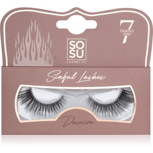 SOSU Cosmetics Deadly Sins Lashes umetne trepalnice Deceive 1 kos Slike