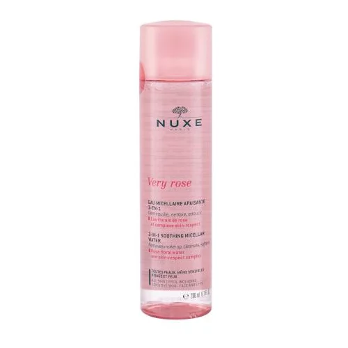 Nuxe Very Rose 3-In-1 Soothing 200 ml umirujuća micelarna voda za čišćenje lica i skidanje šminke Tester za ženske