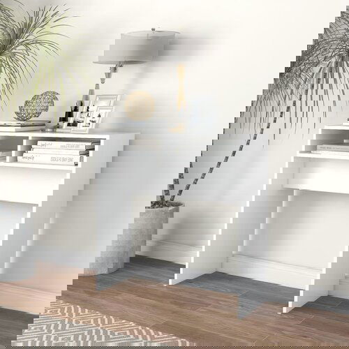 vidaXL Konzolna mizica bela 78x30x80 cm iverna plošča Cene