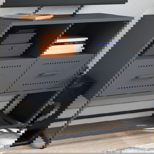 vidaXL TV ormarić antracit 68x39x60,5 cm čelik Cene