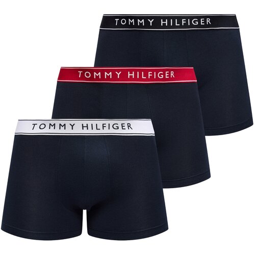Tommy Hilfiger Underwear Boksarice 'Essential' rdeča / črna / bela Cene