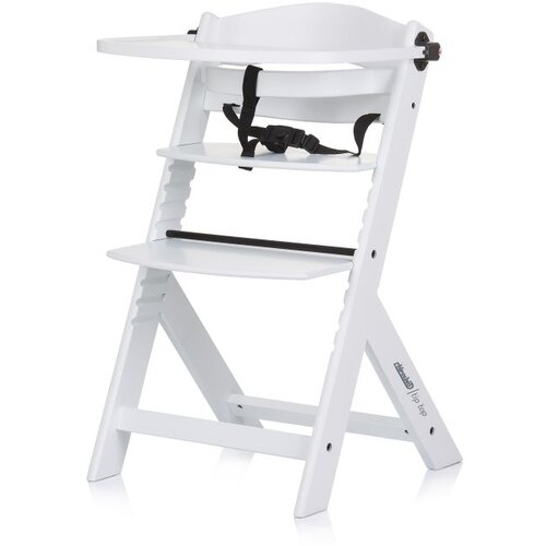Chipolino drvena hranilica 2u1 Tip Top White Wood Cene