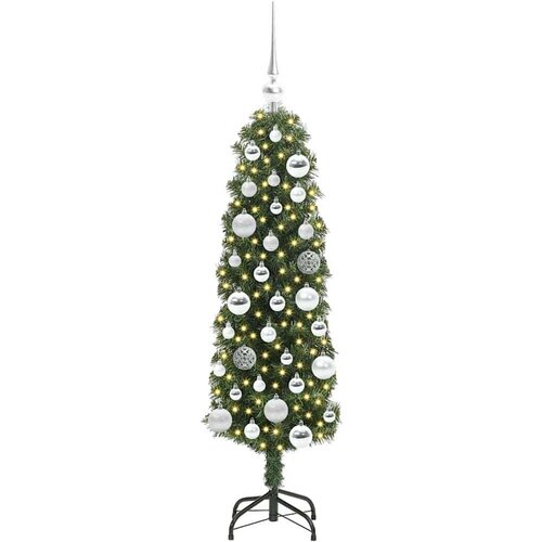 VidaXL Umjetno božićno drvce Zelena 120 cm PVC i čelik i plastika Slike