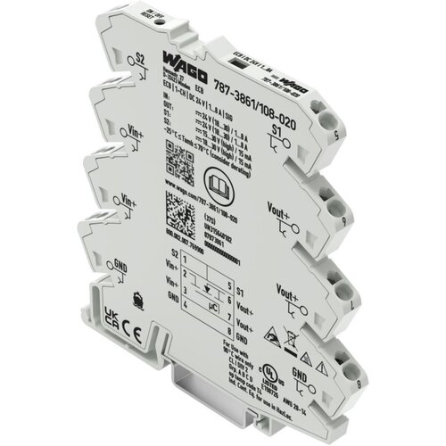 Wago GmbH & Co. KG Elektron. Odklopnik, 1-kanalni, DC 24 V 787-3861/108-020, (21268708) Cene