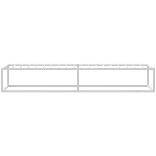 VidaXL Okvir kreveta bez madraca bijeli 90x200 cm metal Slike