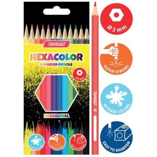 Target &Scaron;esterokutne bojice HEXACOLOR Cene