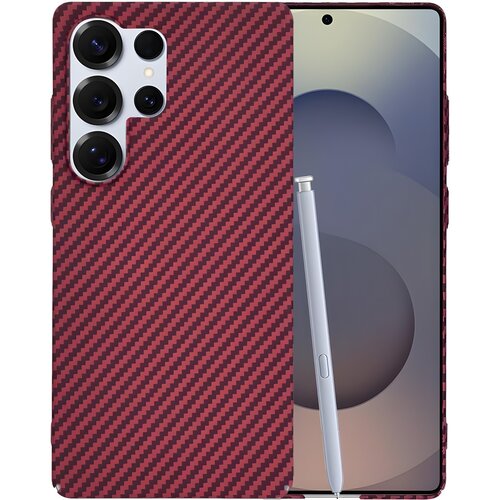 Techsuit Maska Carbonite FiberShell za Samsung Galaxy S25 Ultra - Crvena Cijene