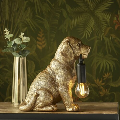  Endon 107364 - Stona lampa PUPPY 1xE14/7W/230V zlatna Slike