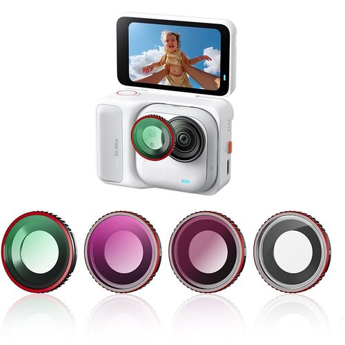 INF Kompatibilen komplet 4 filtrov ND32+ND64+UV+CPL za Insta360 Go Ultra, (5000158988) Cene